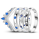 Ring Sterling Silver Star Moon
