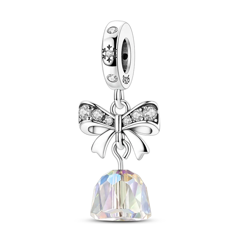 Merry Christmas Charm Bead Sterling