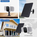 Solar Panel Security Camera Charger Efficient Outdoor Power Kit