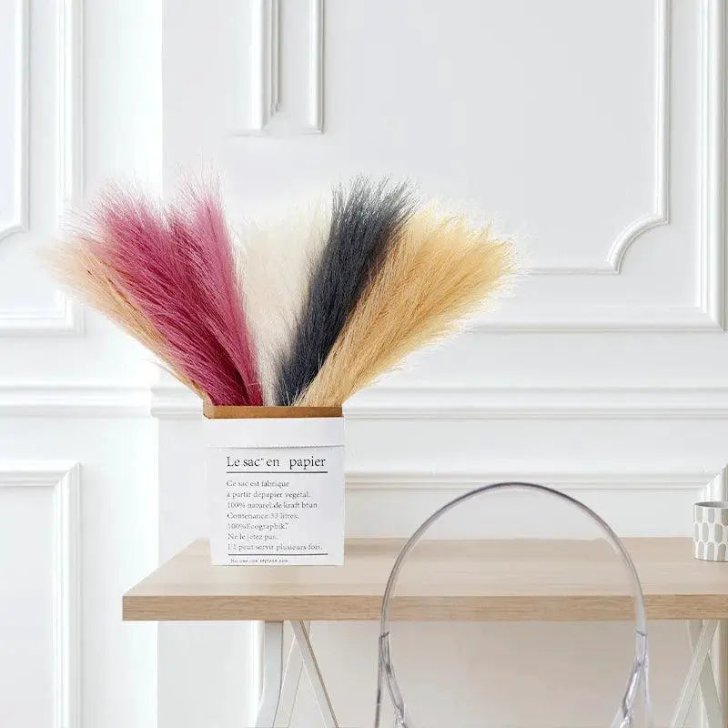 Artificial Pampas Grass Bouquet Silk Flowers For Home Decor