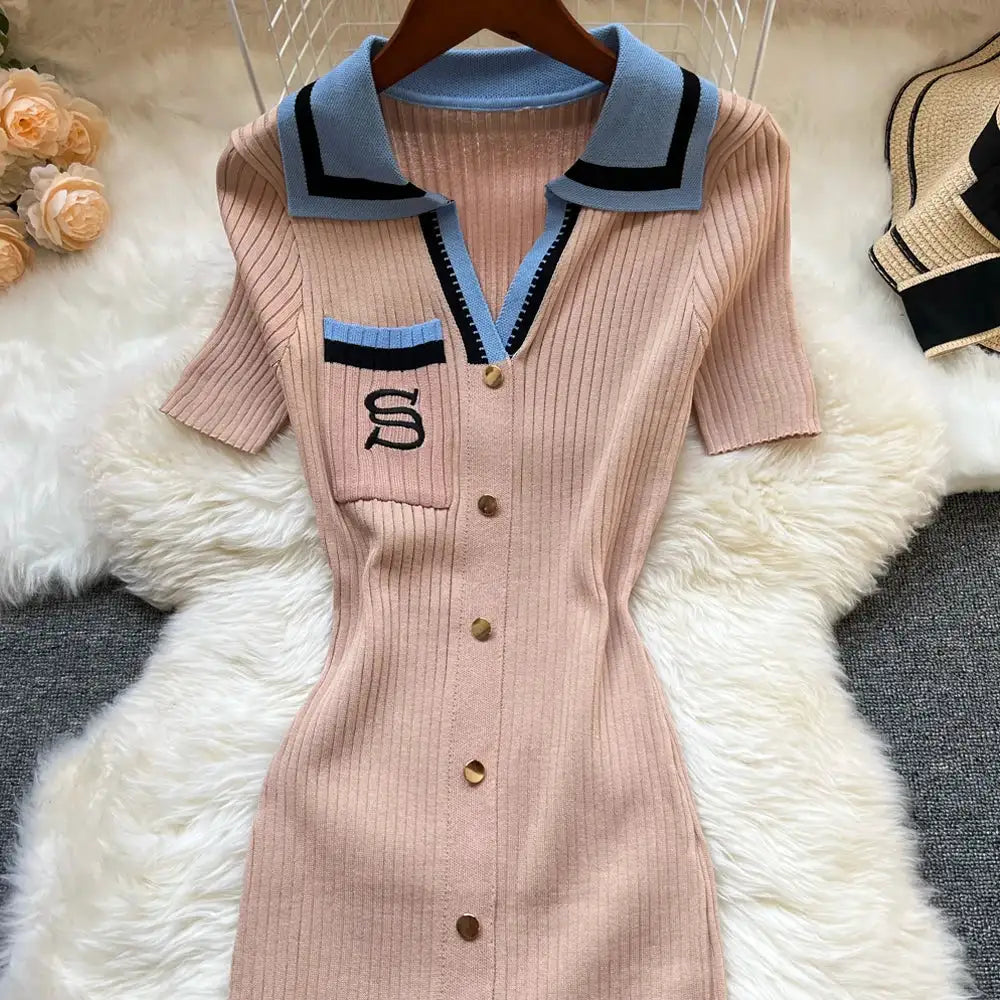 YuooMuoo Knit Dress - Embroidery Bodycon — product view 10