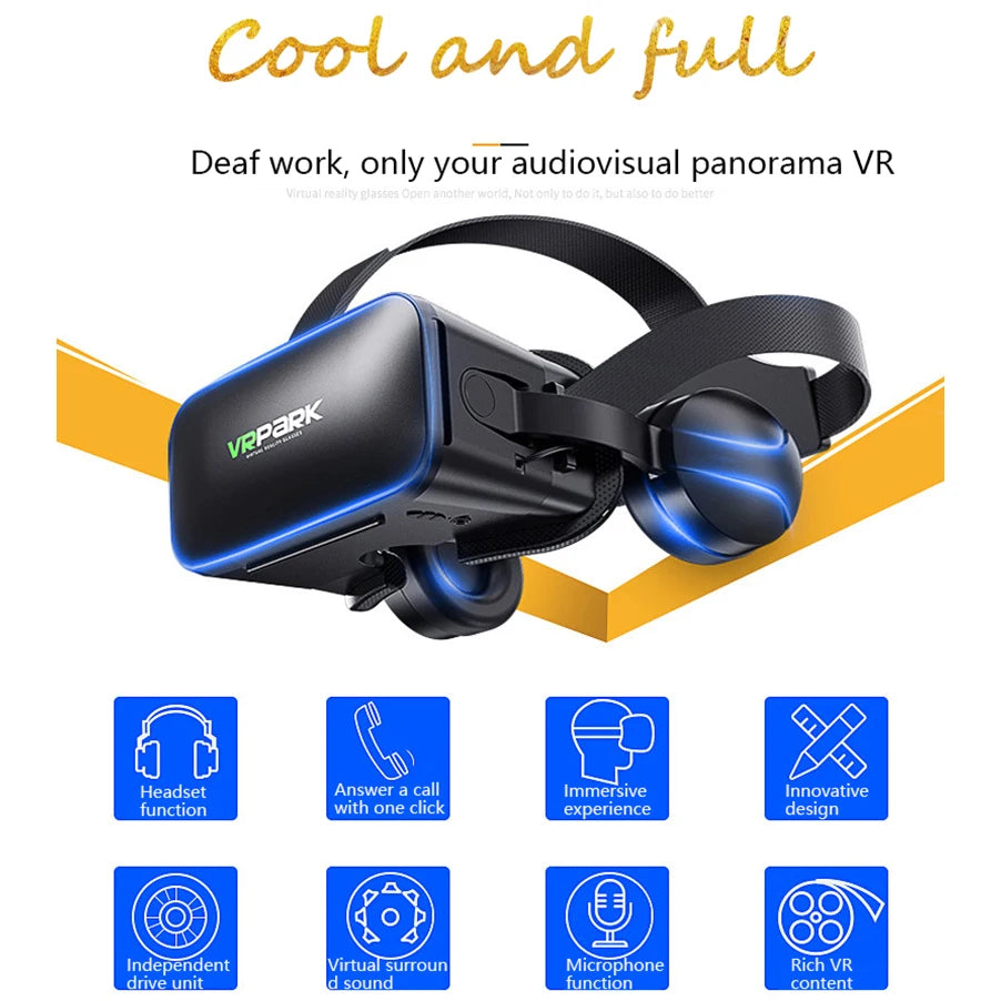 Headset Virtual Reality Vr Glasses