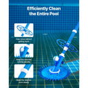 SucceBuy Suction Pool Cleaner Automatic Pool Vacuum Cleaner