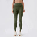 Back Pocket Yoga Leggings Women High Waist Pants