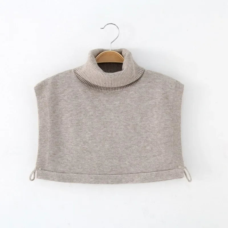 Wool Blend Highneck Collar Warmer