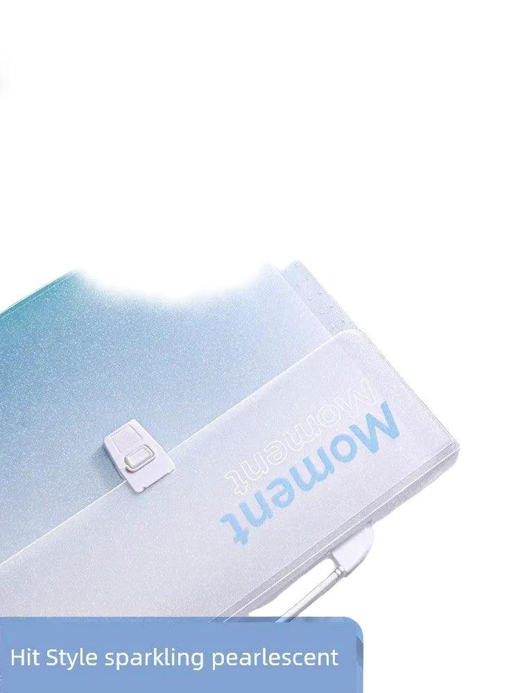 Gradient Folder Keeps Student Papers — 2 packs/13 squares [light blue + light purple] to send index stickers
