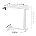 Adjustable Overbed Table With Rolling Casters