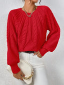 Ribbed Long Sleeve Commuter Sweater