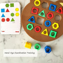 Kids Geometric Shape Matching Puzzle Board Games Fun