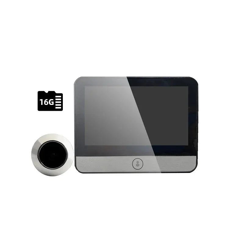 4.3 "IPS Large Capacity Display Doorbell Peep Hole Smart Cat Eye Digital Door Camera 120 ° 2K300W Pixel Doorbell Outdoor Monitor by stepyours.com
