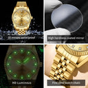Men Stainless Steel Quartz Watch