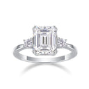 Luxury Asscher Moissanite Ring