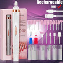 Electric Nail Drill - Fast 4Speed Portable File.
