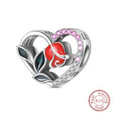 Red Series Charm Beads Sterling