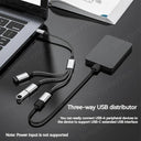 USB Hub Type C Splitter Fast Data Transfer Solution 4 Port