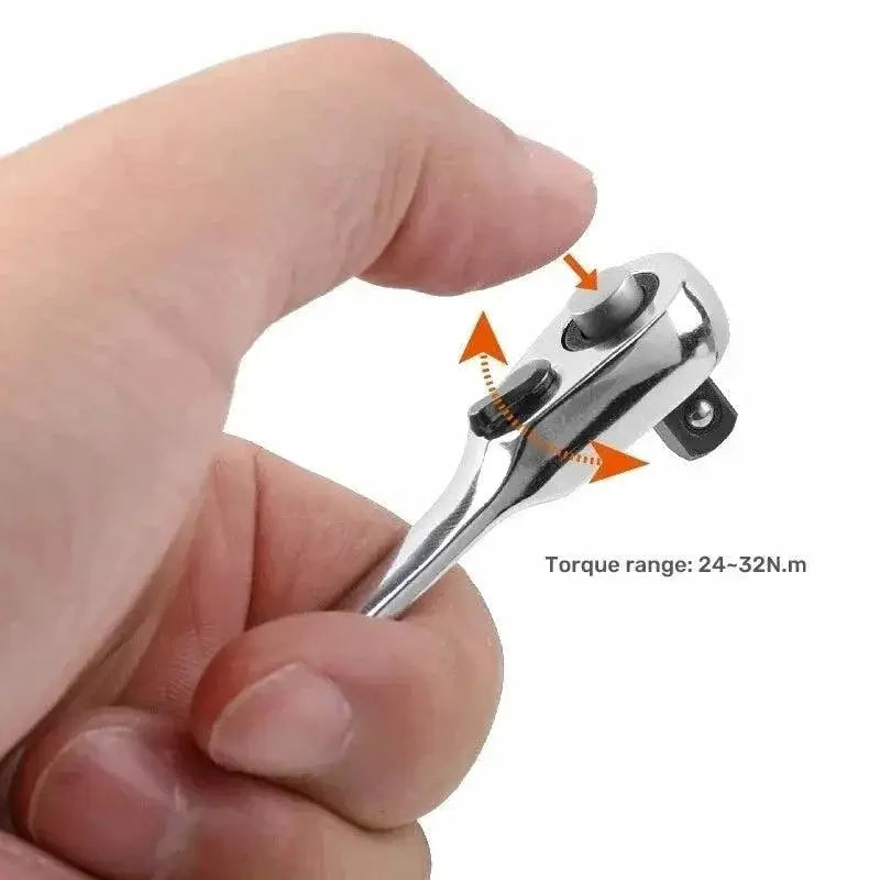 Double Ended Mini Ratchet Wrench Set Compact High Torque