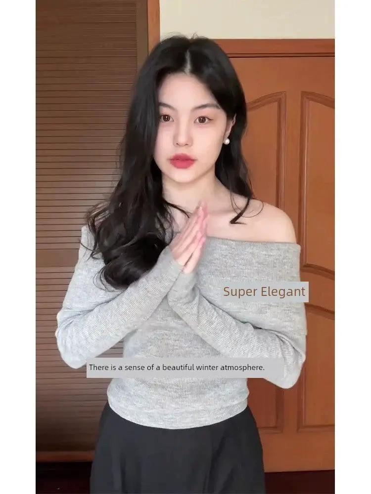 Off Shoulder Knit Sweater For Women Chic And Comfy