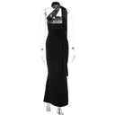 Hugcitar Backless Bodycon Maxi Dress - Chic Gown