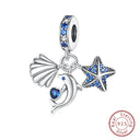 Sterling Silver Blue Ocean Ship