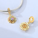 Sparkling Gold Plated Camera Charm