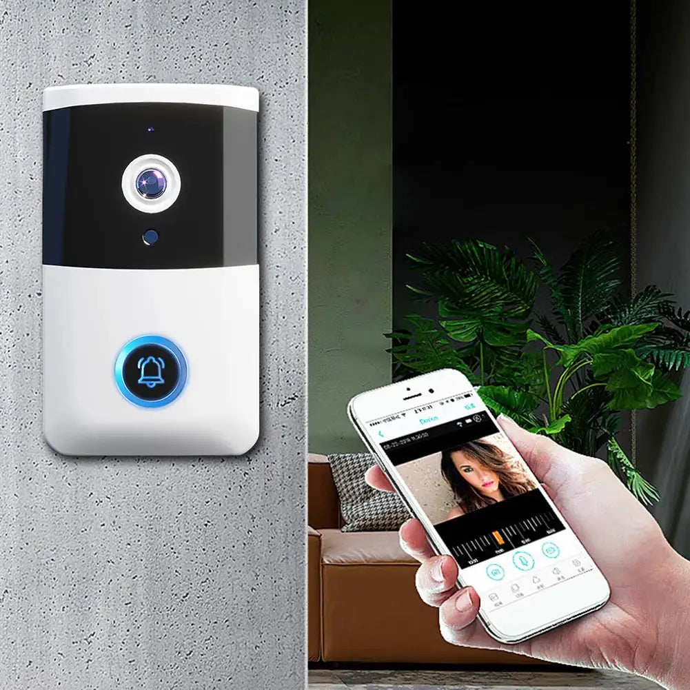 WiFi Wireless Video Doorbell IR Night Vision Doorbell Camera Home Door Bell for Home Security Alarm System