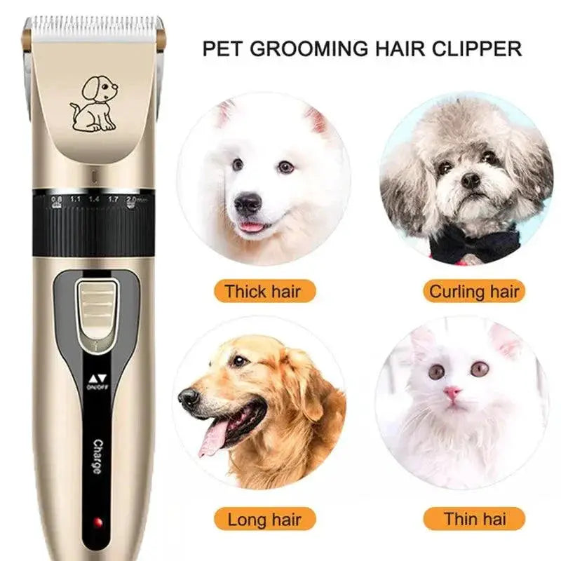 Low Noise Professional Pet Hair Trimmer Set Kit Rechargeable