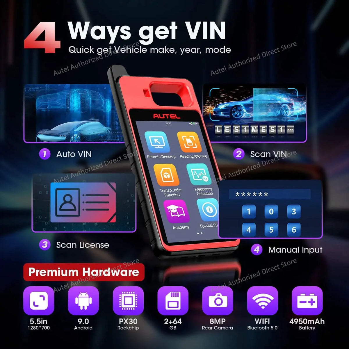Autel MaxiIM KM100X Universal Key Generator KM100 Key Fob Programming Tools Immobilizer 60s Key Generation Lifetime Free Update