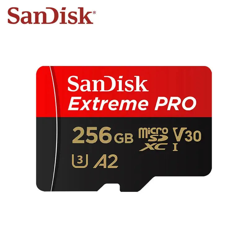 Original SanDisk Extreme Pro Micro SD Card 128GB 256GB 64GB U3 A2 SDXC V30 32GB A1 SDHC Transflash TF Card 512GB With SD Adapter