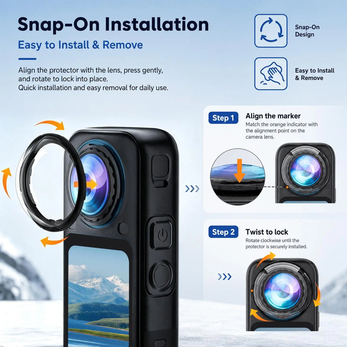 Puluz Rotation Lock Optical Tempered