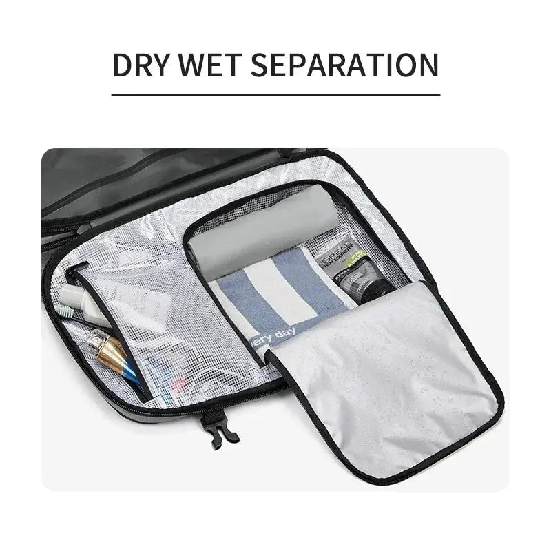 Men Travel Laptop Backpack Vacuum Compression 17 Inch