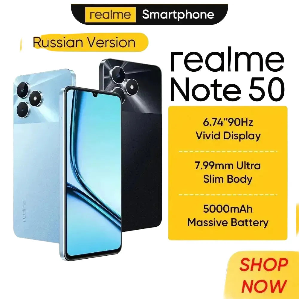 Realme Note 50 Smartphone With 90Hz Display 5000mAh Battery