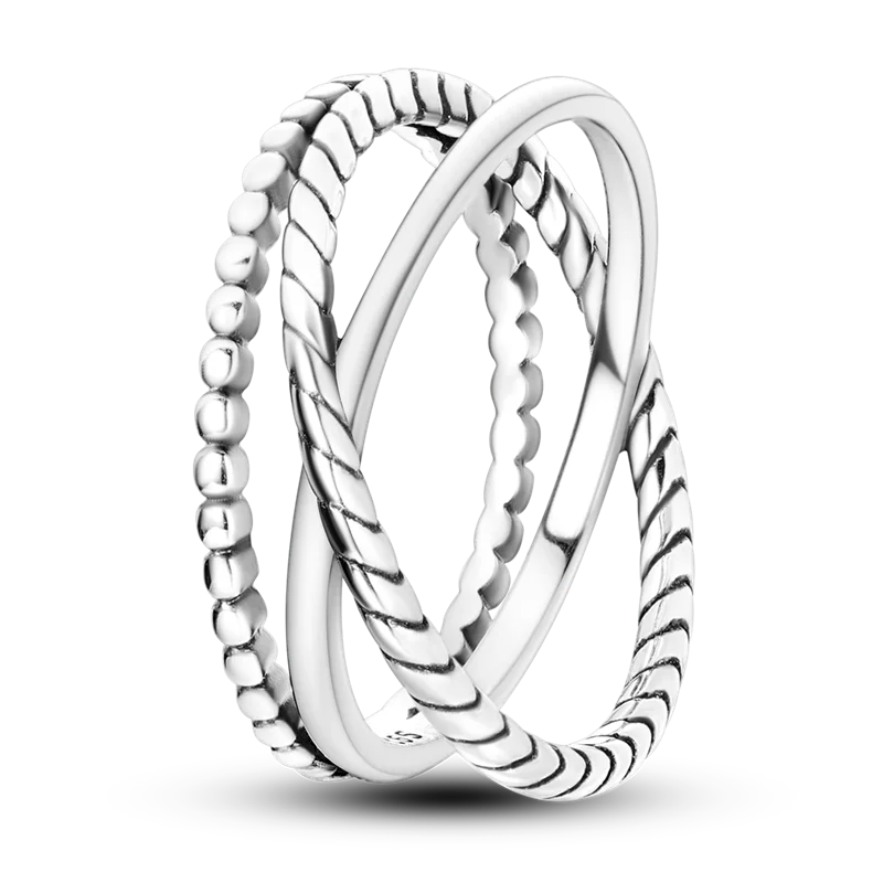 Sterling Silver Ring Sparking Zirconium