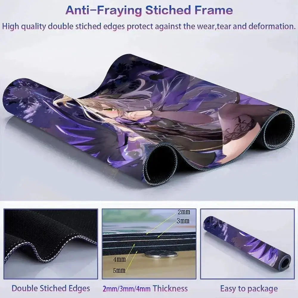 Anime Pink Deskmat Personalized Gaming Mouse Pad For Gamers