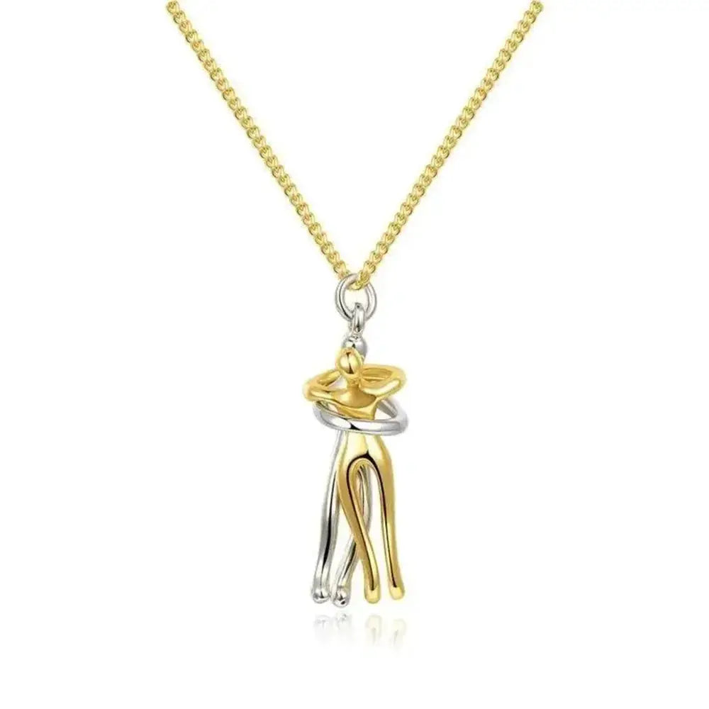 Couples Hug Necklace for Unity and Love — product view 14