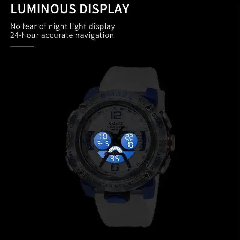 SMAEL Waterproof Chronograph Sport Watch Outdoor Timepiece