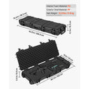 Hard Rifle Case Lockable Foam Insert