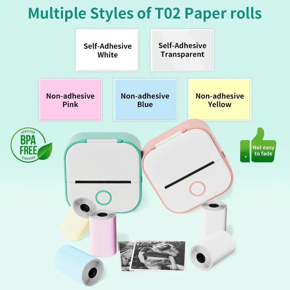 Portable Wireless Mini Sticker Printer For On The Go