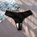 3 Pcs Seamless Ladies Ribbed Cotton Thong Set for Comfort