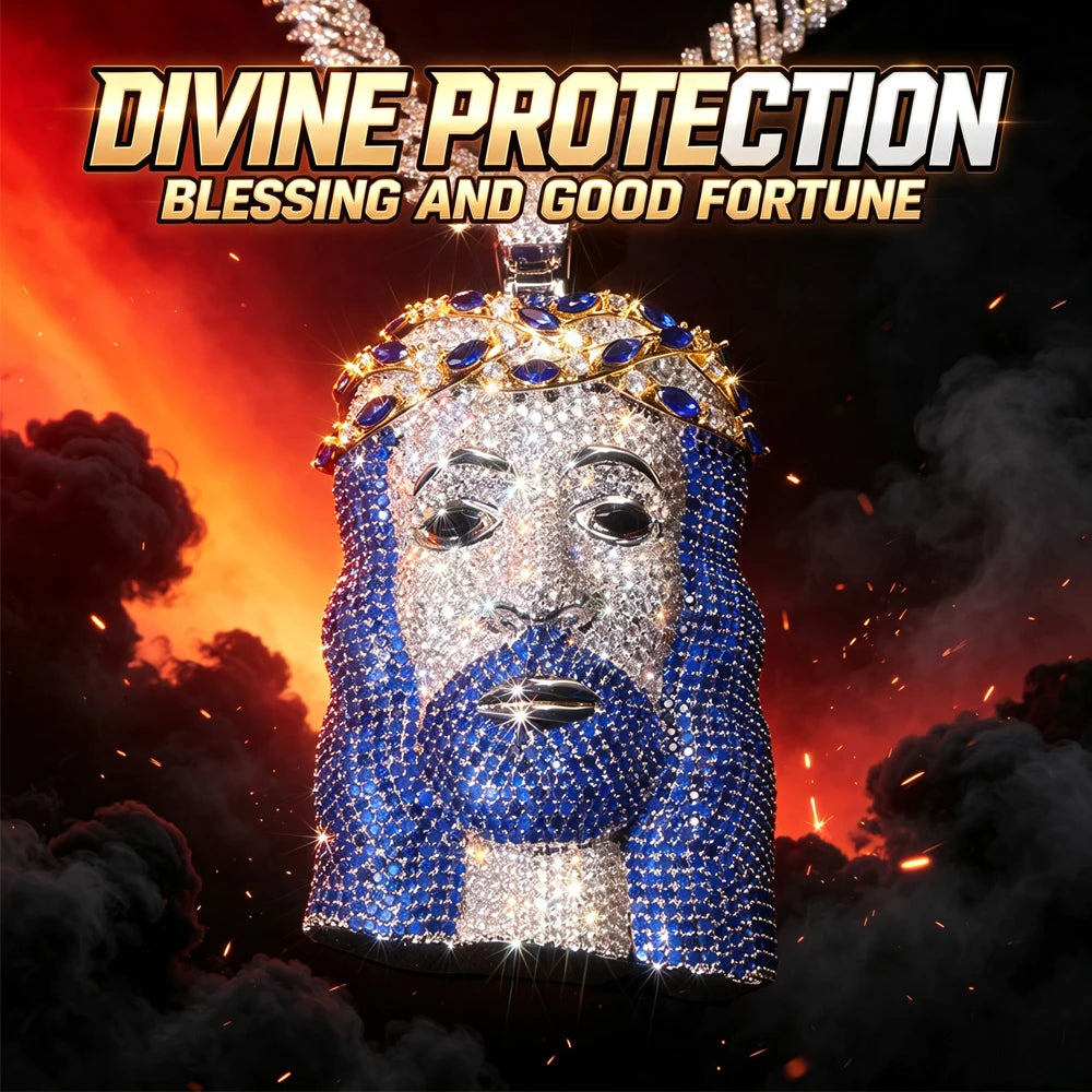 Bling Full Diamond Religious Necklace