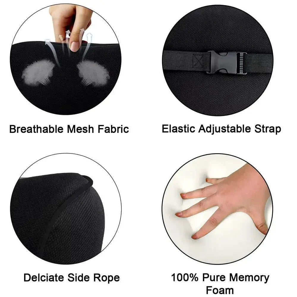 Ergonomic Memory Foam Neck Pillow For Travel Comfort