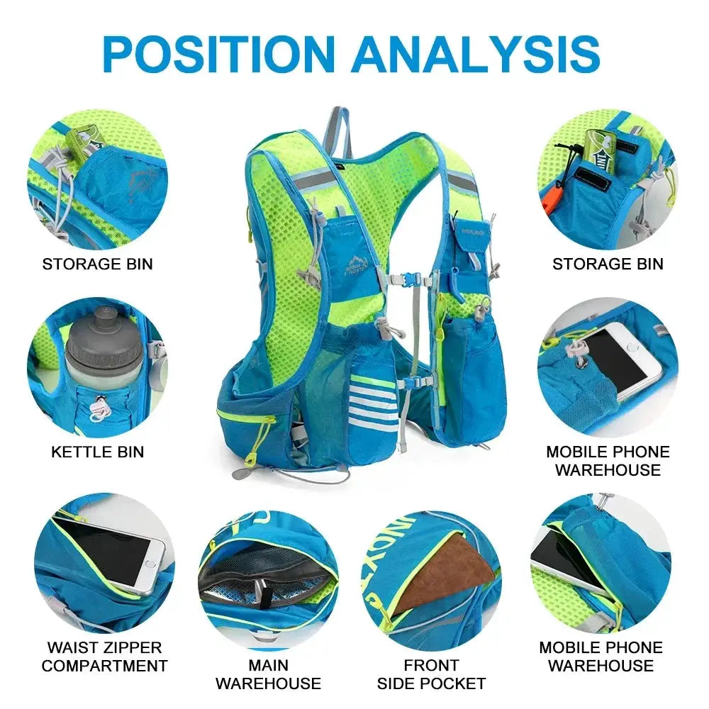 8L Hydration Running Backpack Vest For Cycling And Hiking