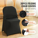 Black Stretch Spandex Chair Cover
