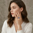 Elegant Royal Blue CZ Cocktail