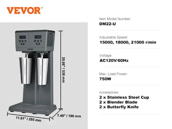 VEVOR Milk shake x Maker Electric Milkshake Machine Commercial — product view 7