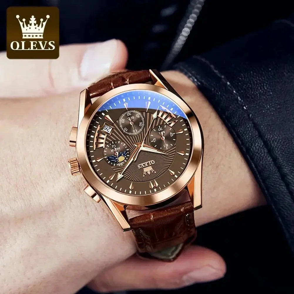 Chronograph Luxury Sports Watch for Men Waterproof