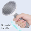 Cat Grooming Brush Non-slip Stainless Steel Hair Removal Tool