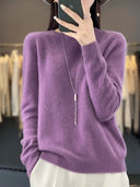 Crew Neck Winter Knit Sweater