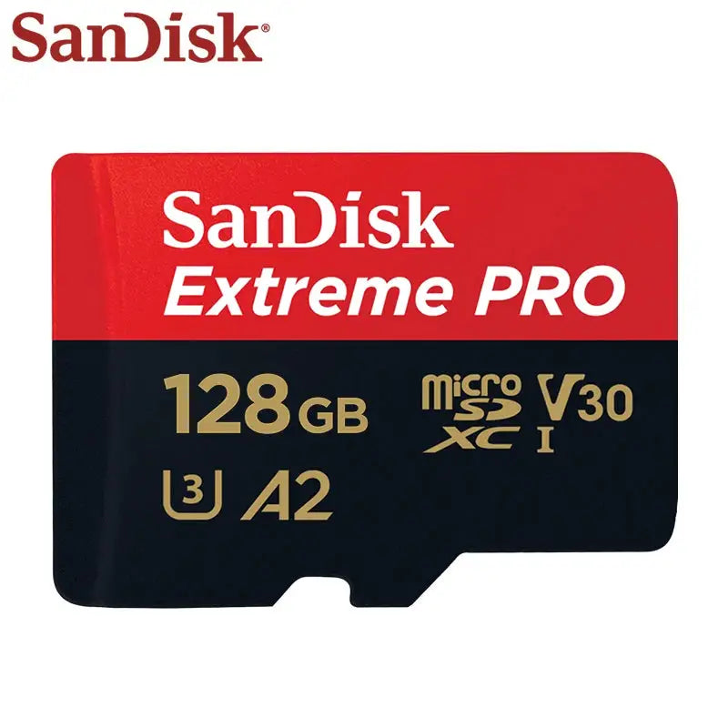 High Speed SanDisk Microsd Memory Card U3 C10 A2 V30 4K Extreme Pro Micro SD Card Up to 200Mb/s Flash TF Card for Phone Camera