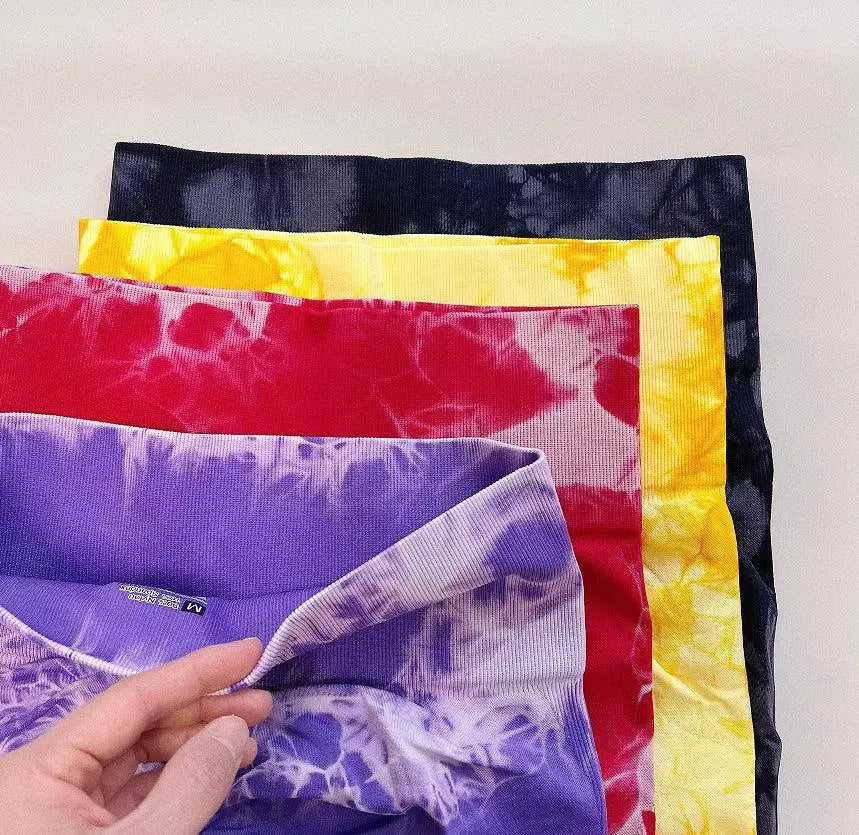 Tie-Dye Booty Lift Leggings High Waist Yoga Pants Fitness