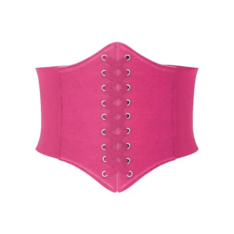 Butterfly Chain Corset Wide Belts PU Leather Slimming Girdle